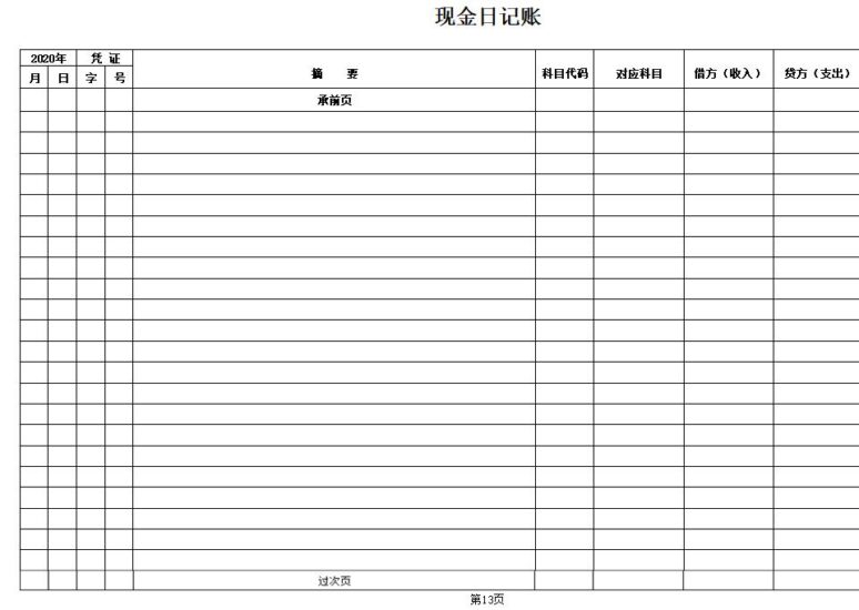 Excel日记账表格设置教程：如何实现承前页与过次页功能-互知网